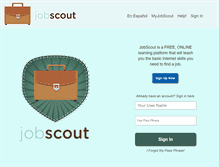 Tablet Screenshot of myjobscout.org